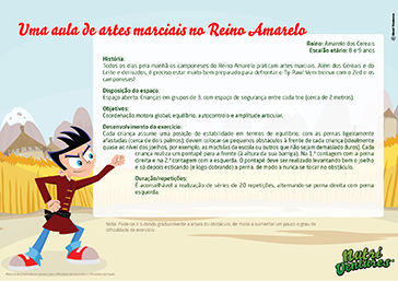 Uma aula de artes marciais no Reino Amarelo