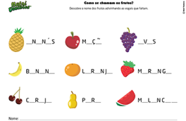 Como se chamam os frutos?