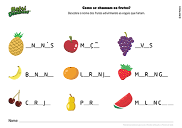 Como se chamam os frutos?
