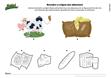 Descobre a origem dos alimentos
