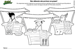 Que alimento não pertence no grupo?